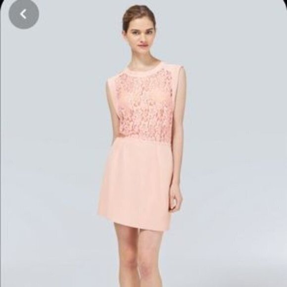 NEW Aritzia Wilfred Sablons 100% Silk Floral Lace Ivory Dress Size 6 - Picture 3 of 16